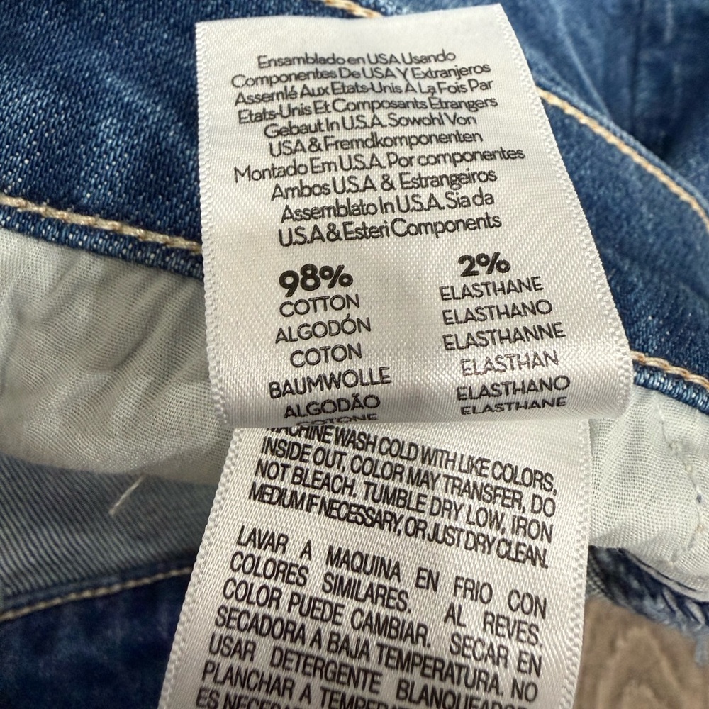 MOTHER High-Rise Straight Jeans in Medium Blue Wash - Picture 11 of 13